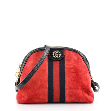 Gucci Ophidia Dome Shoulder Bag Suede Small