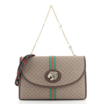 Gucci Rajah Web Chain Shoulder Bag GG Coated Canvas Medium