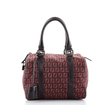 Fendi Boston Bag Zucchino Canvas Small