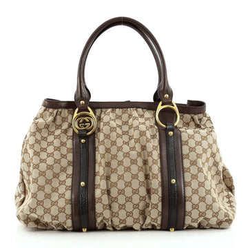 Gucci Interlocking Tote GG Canvas Medium