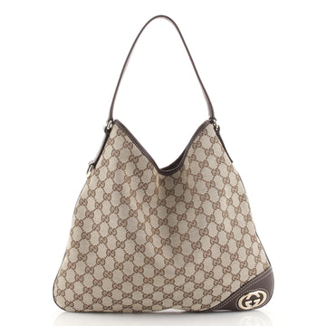 Gucci New Britt Hobo GG Canvas Medium