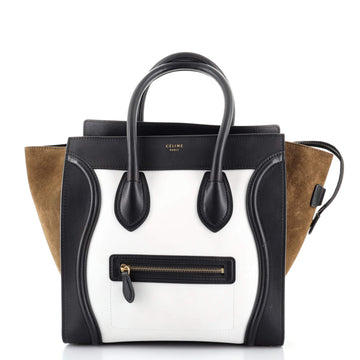 Celine Tricolor Luggage Bag Leather Mini