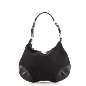 Prada Zip Hobo Tessuto with Leather Large