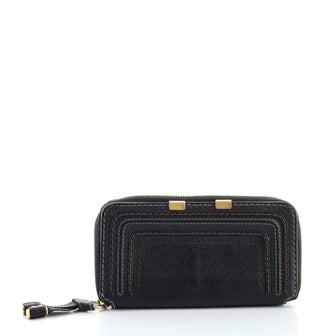Chloe Marcie Zip Around Wallet Leather