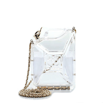 Chanel Dubai By Night Gas Can Minaudiere Clear Plexiglass
