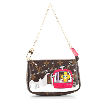 Louis Vuitton Pochette Accessoires Limited Edition Monogram Canvas Mini