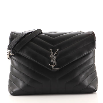 Saint Laurent LouLou Shoulder Bag Matelasse Chevron Leather Medium
