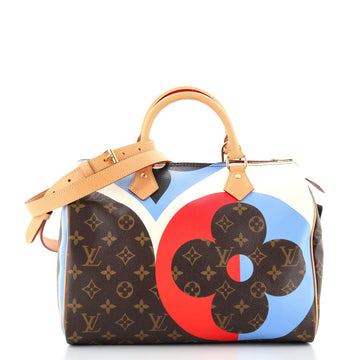Louis Vuitton Speedy Bandouliere Bag Limited Edition Game On Monogram Canvas 30