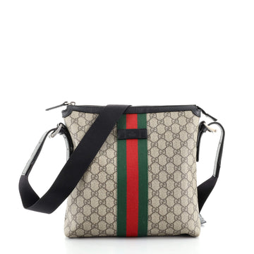 Gucci Web Messenger Bag GG Coated Canvas Medium