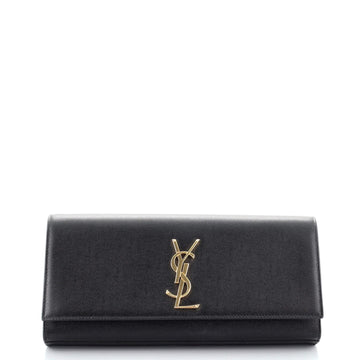 Saint Laurent Classic Monogram Clutch Leather Long