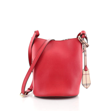 Burberry Lorne Bucket Bag Leather Small
