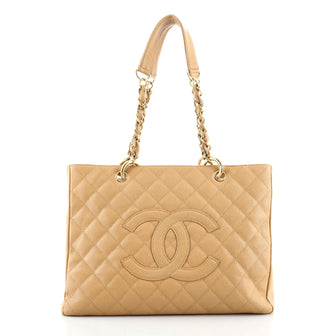Chanel Grand Shopping Tote Quilted Caviar