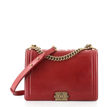 Chanel Reverso Boy Flap Bag Glazed Calfskin Large