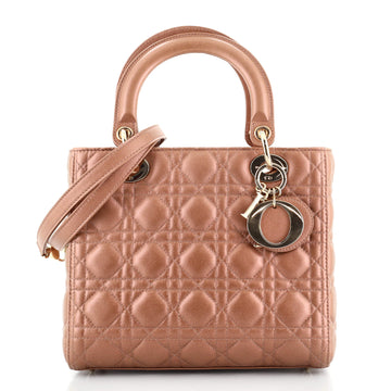Christian Dior Lady Dior Bag Cannage Quilt Lambskin Medium