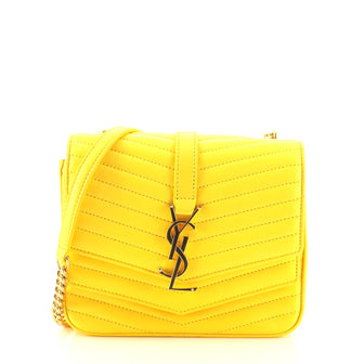 Saint Laurent Sulpice Flap Bag Matelasse Chevron Leather Small