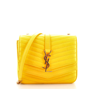 Saint Laurent Sulpice Flap Bag Matelasse Chevron Leather Small