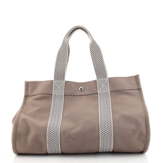 Hermes Cannes Tote Toile Canvas MM