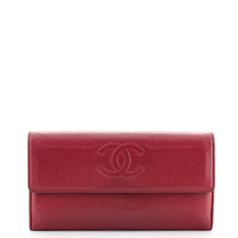 Chanel Timeless CC Flap Wallet Caviar Long