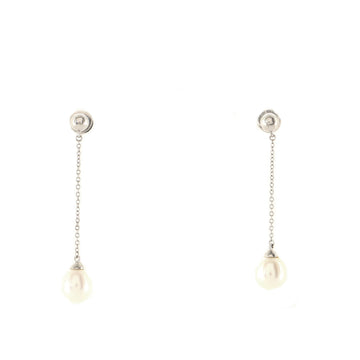 Tiffany & Co. Ziegfeld Drop Earrings Sterling Silver and Pearls