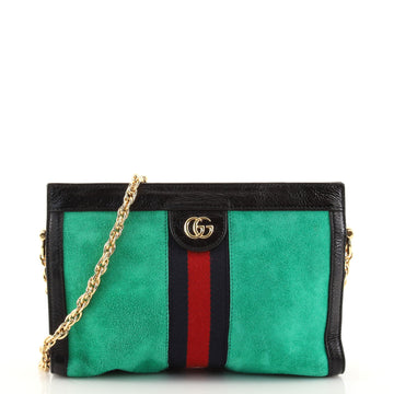 Gucci Ophidia Chain Shoulder Bag Suede Small