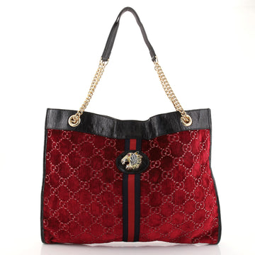 Gucci Rajah Chain Tote GG Velvet Large