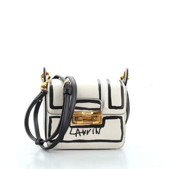 Lanvin Jiji Shoulder Bag Printed Leather Mini