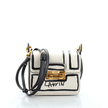 Lanvin Jiji Shoulder Bag Printed Leather Mini