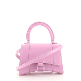 Balenciaga Hourglass Top Handle Bag Leather Mini
