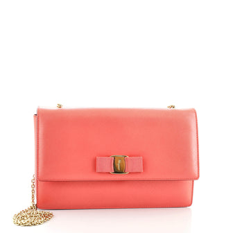Salvatore Ferragamo Ginny Crossbody Bag Saffiano Leather Medium