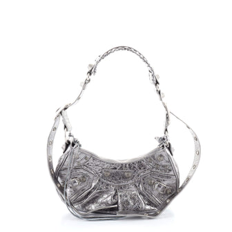 Balenciaga Le Cagole Giant Studs Shoulder Bag Leather XS