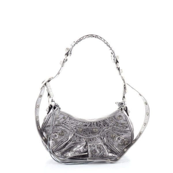 バッグ balenciaga le cagole Balenciaga Le Cagole Giant Studs Shoulder Bag Leather XS Metallic