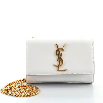Saint Laurent Classic Monogram Crossbody Bag Grainy Leather Small