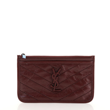 Saint Laurent Niki Bill Pouch Matelasse Chevron Leather