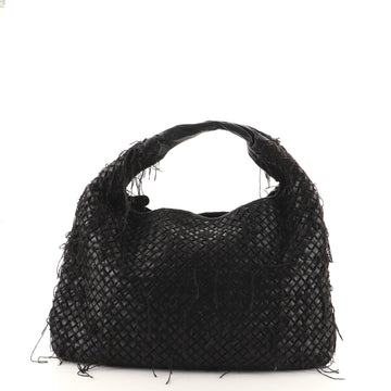 Bottega Veneta Veneta Hobo Fringe Net Intrecciato Nappa Maxi