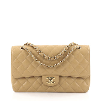 Chanel Classic Double Flap Quilted Caviar Medium