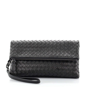 Bottega Veneta Wristlet Flap Pouch Intrecciato Nappa Small