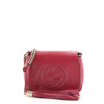 Gucci Soho Chain Crossbody Bag Patent Small