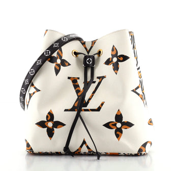 Louis Vuitton NeoNoe Handbag Limited Edition Jungle Monogram Giant