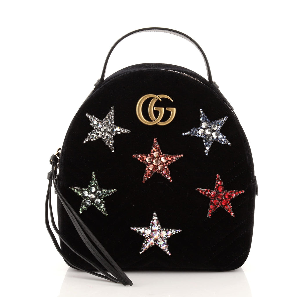 Gucci Gg Marmont Backpack Embellished #227268G15B 861878_AAFXD_1000_001_076_0000  main image 3