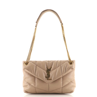 Saint Laurent LouLou Puffer Shoulder Bag Quilted Leather Small