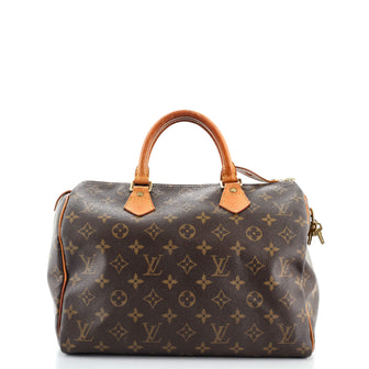 Louis Vuitton Speedy Handbag Monogram Canvas 30
