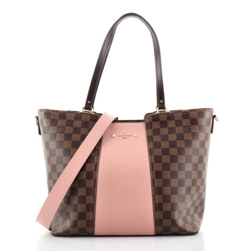Louis Vuitton Jersey Handbag Damier with Leather