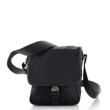 Prada Buckle Messenger Bag Tessuto Small