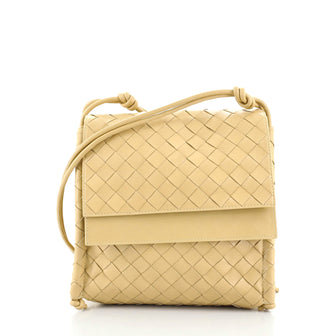 Bottega Veneta Knot Strap Shoulder Bag Intrecciato Leather Small