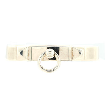 Hermes Collier de Chien Bracelet Sterling Silver PM