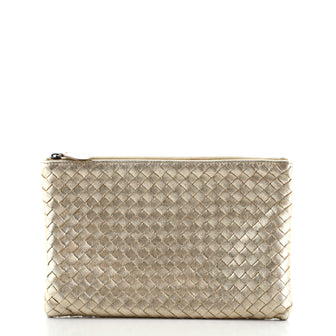 Bottega Veneta Zip Pouch Intrecciato Nappa Medium
