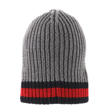 Gucci Web Beanie Wool