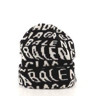 Balenciaga Logo Beanie Wool