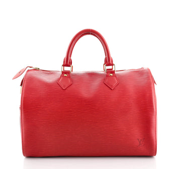 Louis Vuitton Speedy Handbag Epi Leather 35