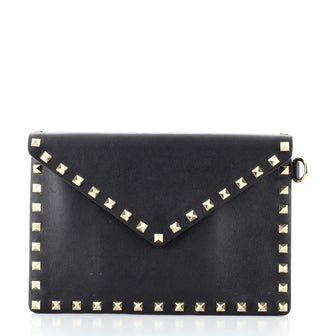 Valentino Rockstud Envelope Clutch Leather Small